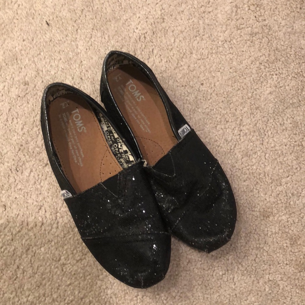 Toms black sparkle